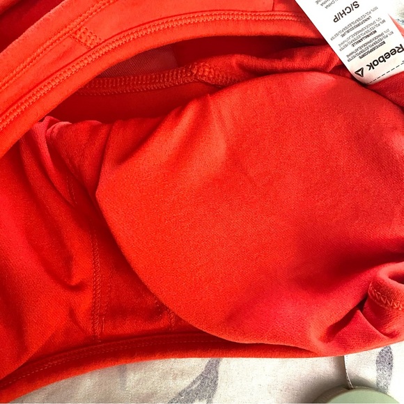 Reebok Bra Womens Large Sports Racerback Logo  Athletic Red Size Small - Picture 9 of 9